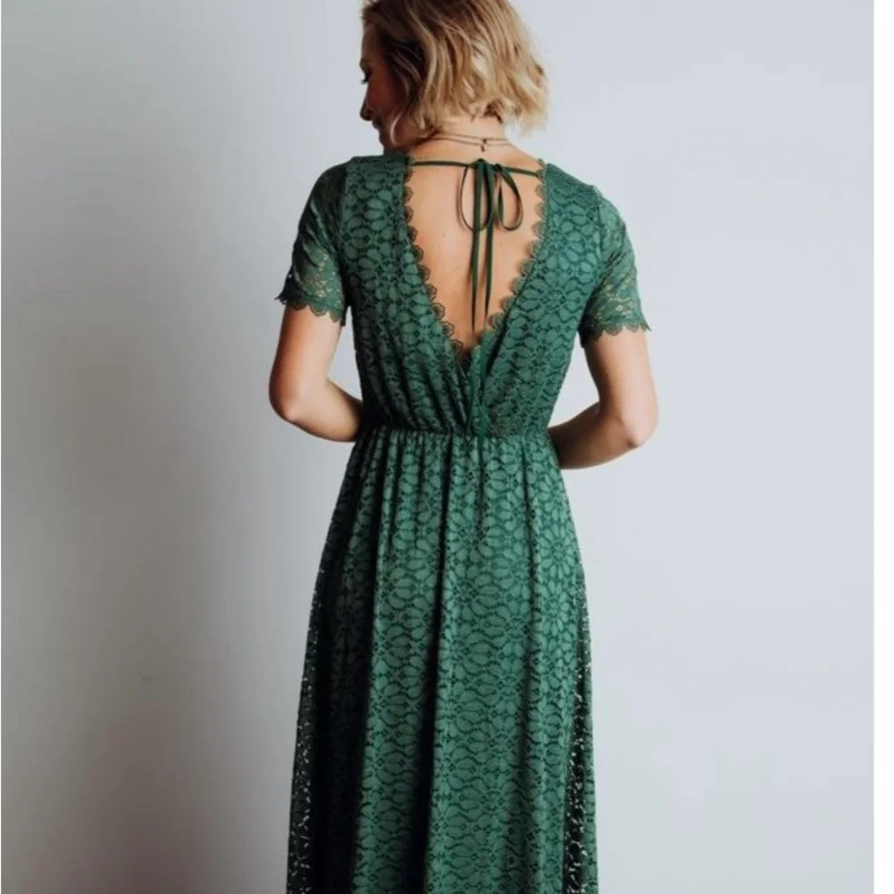 Baltic born green lace maxi dress - Picture 2 of 6